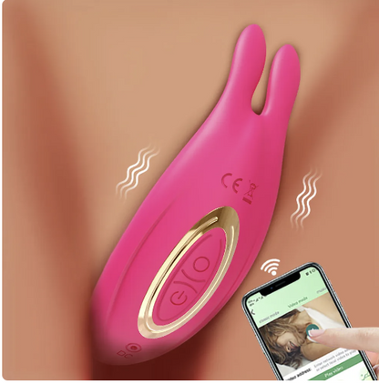 BLUETOOTH THRUSTING DILDO+CLITORIS STIMULATOR