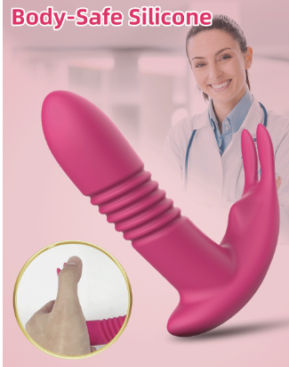 BLUETOOTH THRUSTING DILDO+CLITORIS STIMULATOR